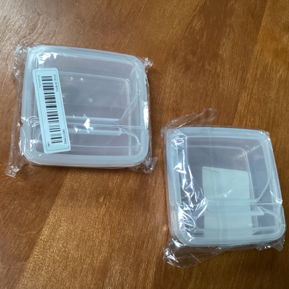 Clear Plastic Stackable Containers Bundle New - Picture 7 of 12